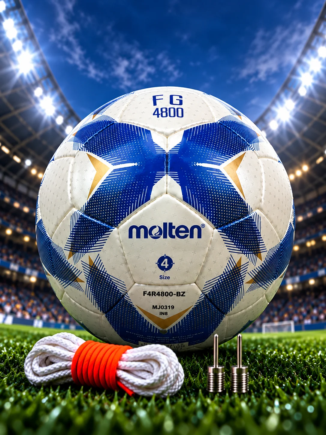 ⚽ Molten FG4800 Youth Match Ball — Size 4 ⚪🔵🟡