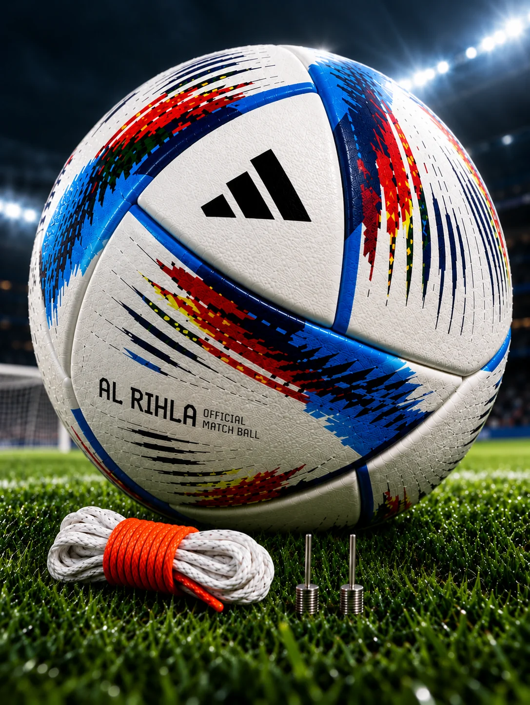 ⚽ Adidas Al Rihla League FIFA World Cup Qatar 2022 Match Ball — Size 5 ⚪🔵🔴🟡