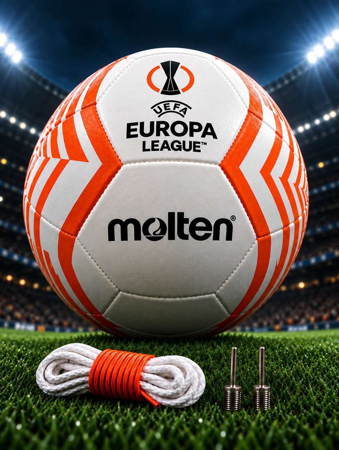 ⚽ Molten UEFA Europa League Professional Match Ball — Size 5 ⚪🟠⚫