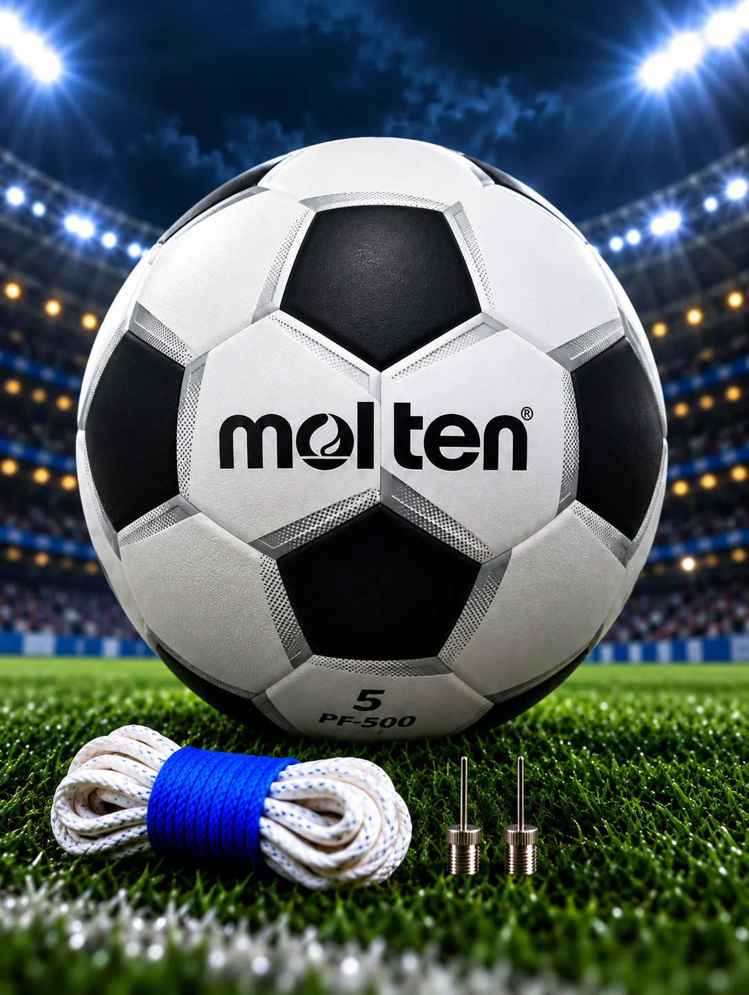 ⚽ Molten PF500 Classic Match Ball — Size 5 ⚪⚫🩶