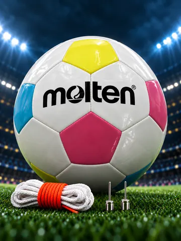 ⚽ Molten F4Y1000-WP Futbol To‘pi — Match Ball, O‘lcham 4 ⚪🩷🔵🟡