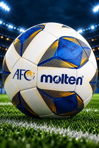 ⚽ Molten AFC Official Match Ball — Size 5 ⚪🔵🟡