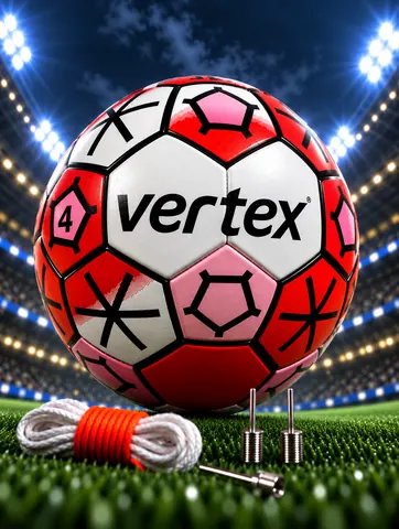 ⚽ Vertex Panel 43 Futbol To‘pi —  Match Ball, O‘lcham 4 🔴⚪🩷⚫