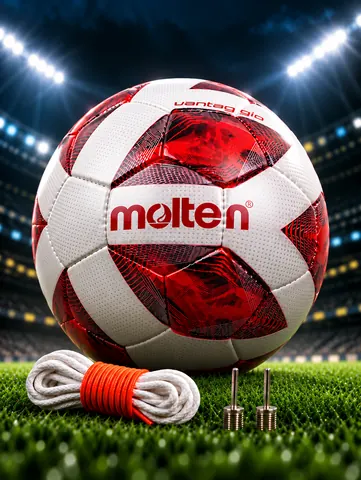 ⚽ Molten Vantaggio Futbol To‘pi — Professional Match Ball, O‘lcham 5 ⚪🔴⚫